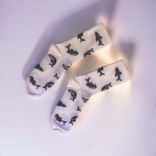 Носки детские белые с Акулой Mogzy