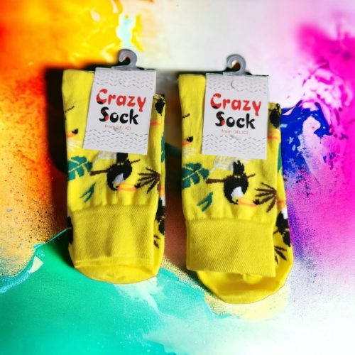Носки яркие желтые Crazy Socks