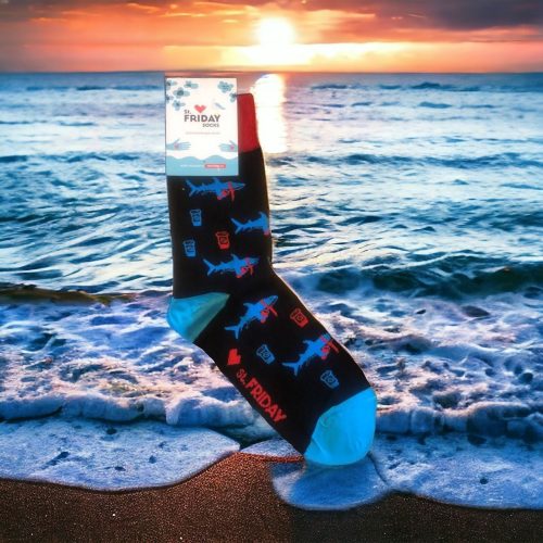 Носки с ярким принтом акула St.Friday